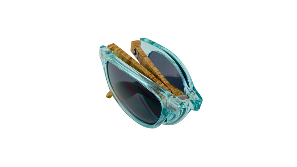 Bobster Hex, Sunglass, Mint &amp; Wood Frame, Anti-fog Smoked Lenses, Mint, One Size Fits Most EHEX003