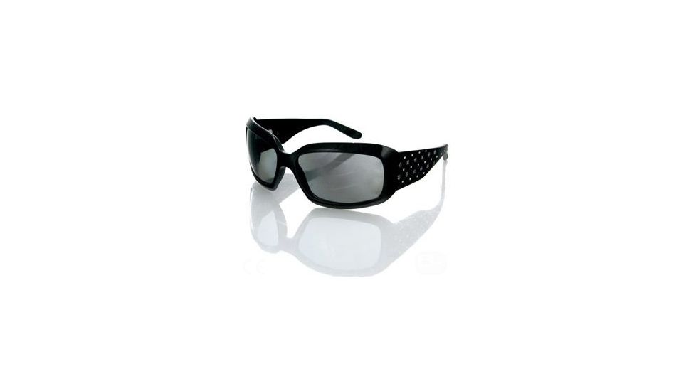 Bobster Highway Honey Sunglasses, Black w/ Smoke Grey Lenses 