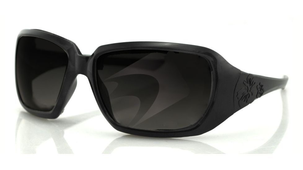 Bobster Scarlet Sunglasses, Black Frame, Smoked Lens, No Foam ESCA101