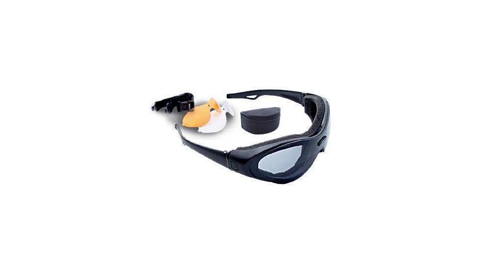 Bobster Action Eyewear Spektrax Convertible Goggles/Sunglasses w/ Black Frame, Interchangeable 3 Lenses Set BST0C1AC