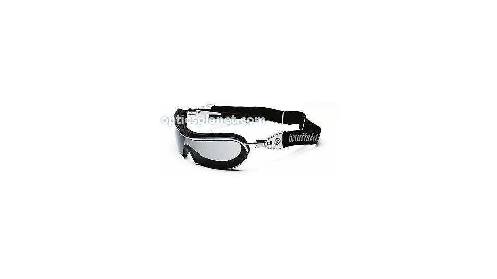 Body Specs Baruffaldi Mask Goggles/Sunglasses with Stainless Steel Metal frame, Grey and Cobalt Blue Lens