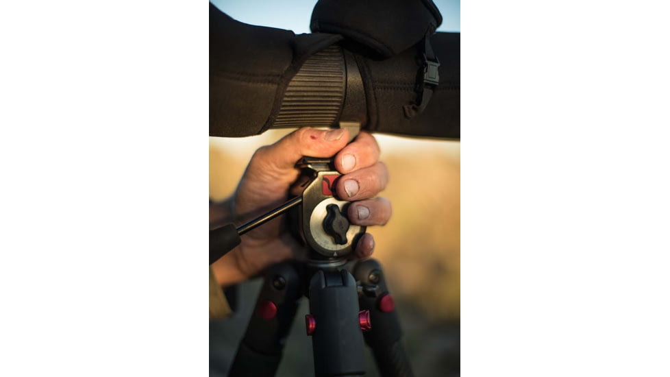 BOG Great Divide Tripod Head, Black/Red, 1117185