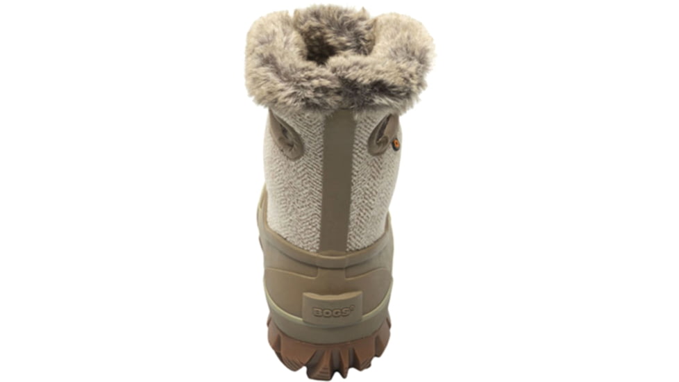 Bogs Arcata Cozy Chevron Winter Boots - Womans, Taupe, 9, 72844-260-9