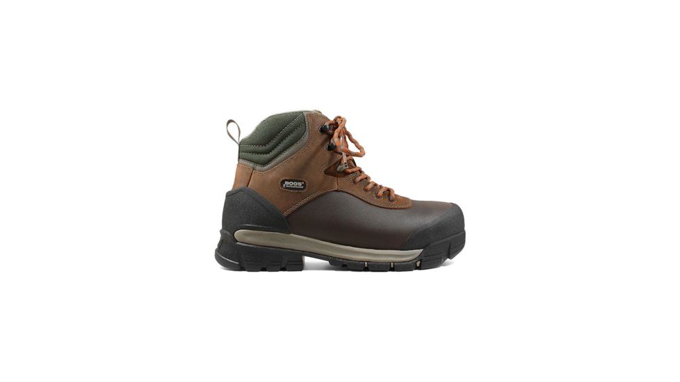 Bogs Bedrock Shell 6in Comp Toe WP Boots, Brown Multi, 7.5 US, Medium, 72475CT-249-7.5