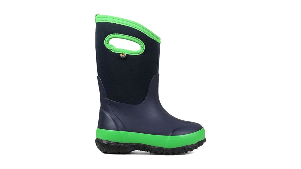 Bogs Classic Matte Insulated Boots - Kids, Navy/Green, 1, 72328-411-1