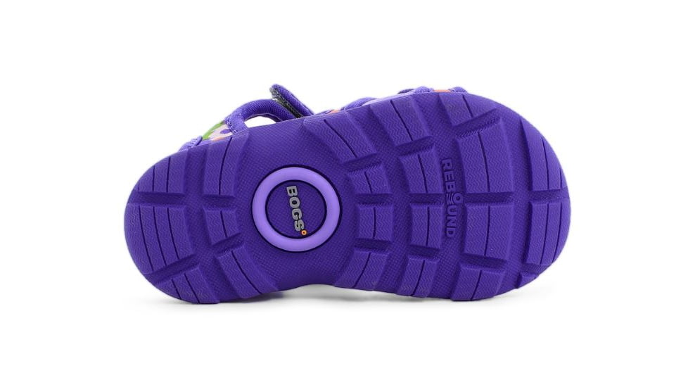 Bogs Whitefish Spring Flower Sandal,Violet Multi,Size 9 71915K-546-9