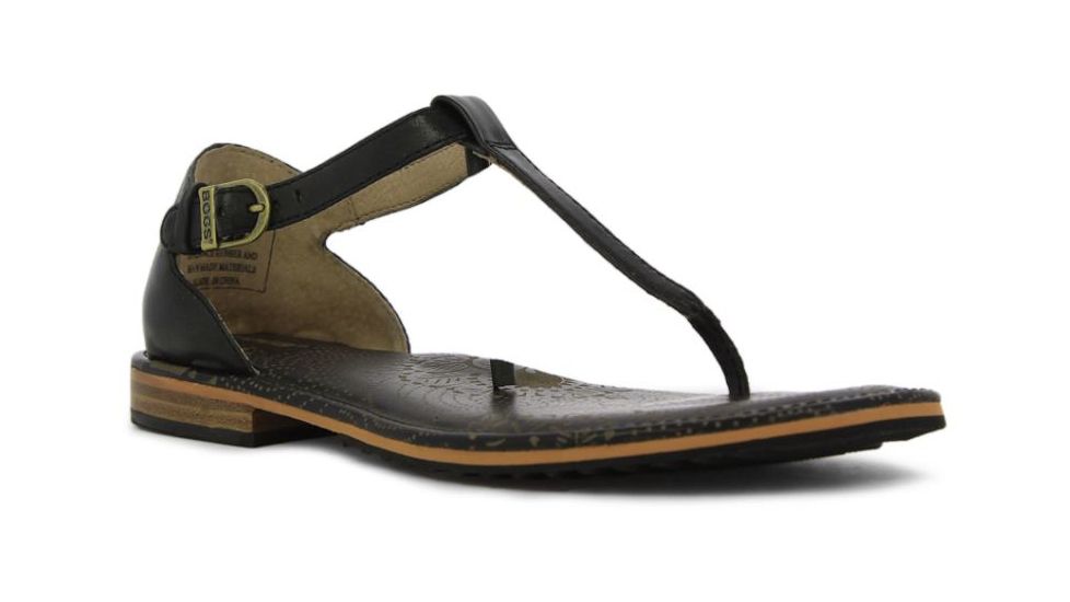Bogs Womens Memphis Thong Sandal,Black,Size 6.5 71878S-001-6.5