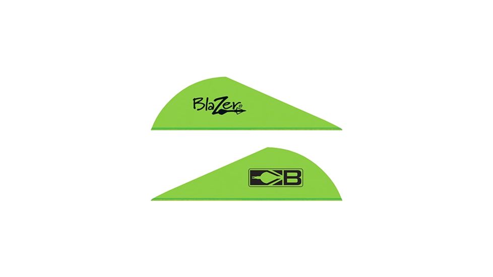 Bohning Blazer Vanes 2'' Solid Neon Green 100pk