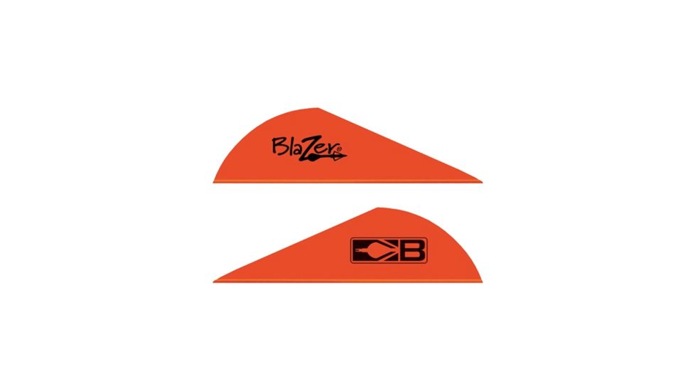 Bohning Blazer Vanes 2'' Solid Neon Red 100pk