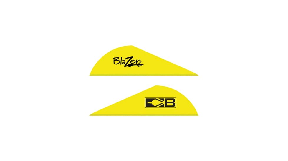 Bohning Blazer Vanes 2'' Solid Neon Yellow 100pk