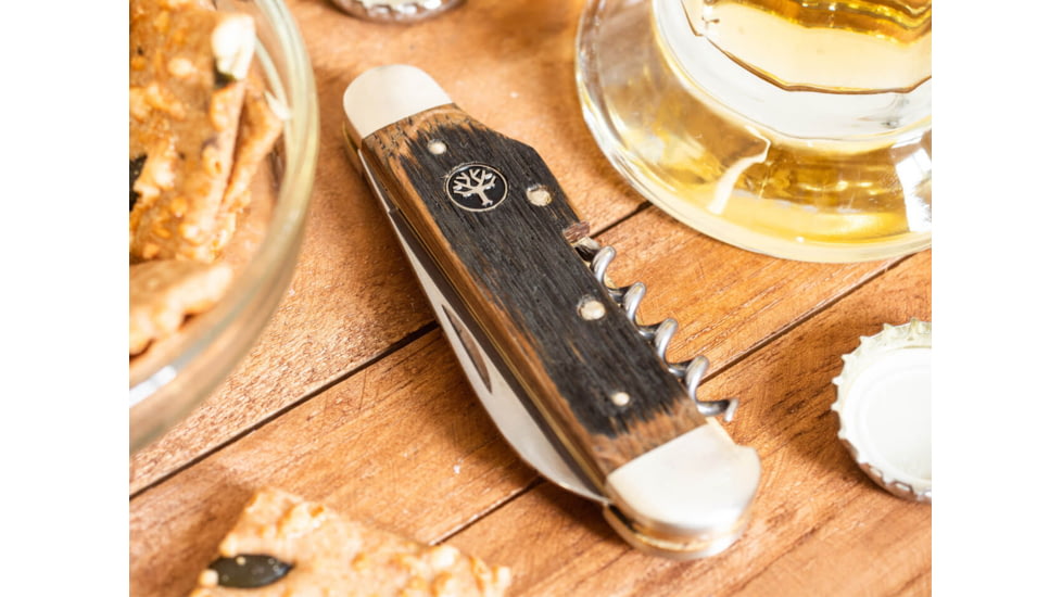 Boker Wine Multi-Tool, 2.36in, 4034 SS Blade, Oak Handle, Gift Boxed, 110185