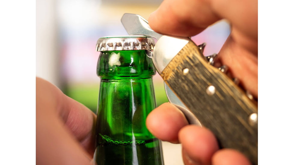 Boker Wine Multi-Tool, 2.36in, 4034 SS Blade, Oak Handle, Gift Boxed, 110185