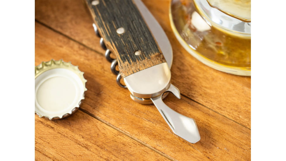 Boker Wine Multi-Tool, 2.36in, 4034 SS Blade, Oak Handle, Gift Boxed, 110185