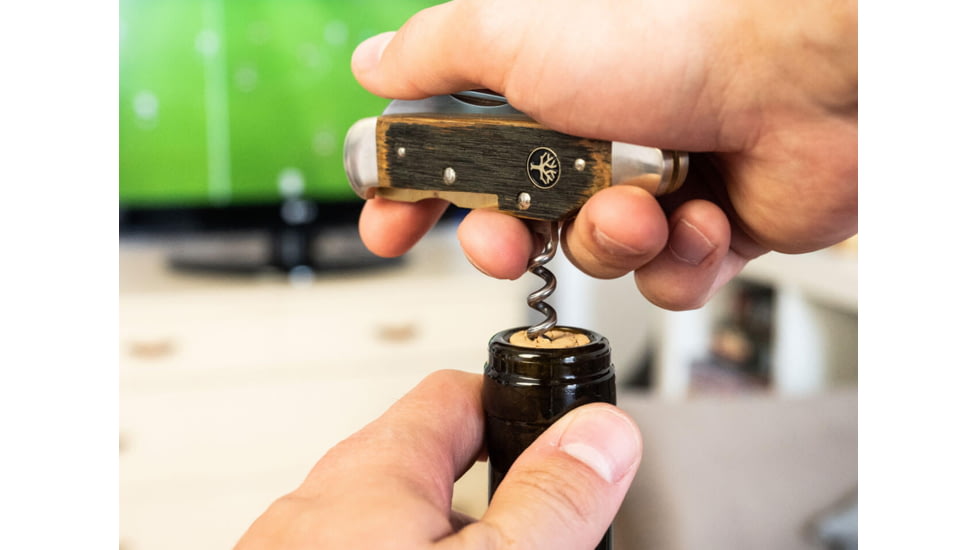 Boker Wine Multi-Tool, 2.36in, 4034 SS Blade, Oak Handle, Gift Boxed, 110185