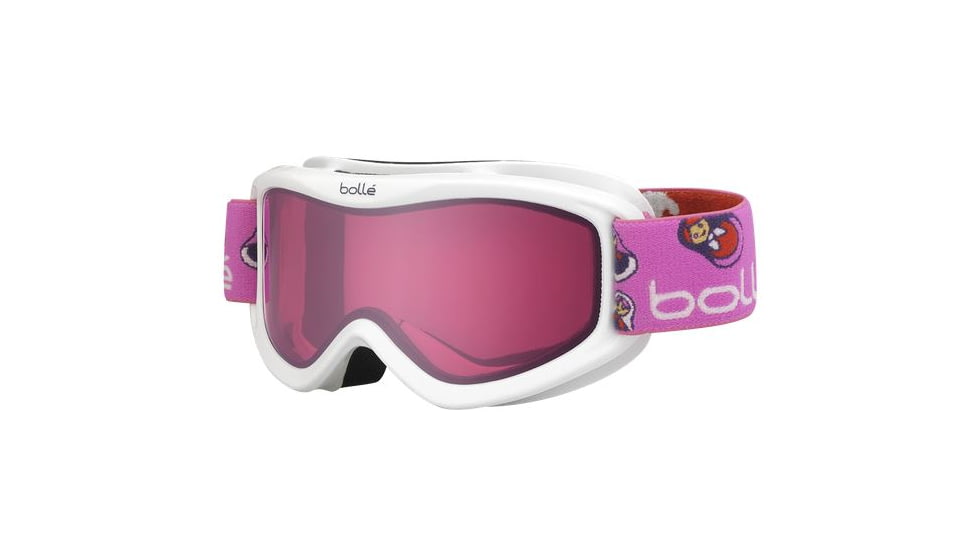 Bolle AMP Ski/Snowboard Goggles,White Matriochka Frame,Vermillon Lens 21369