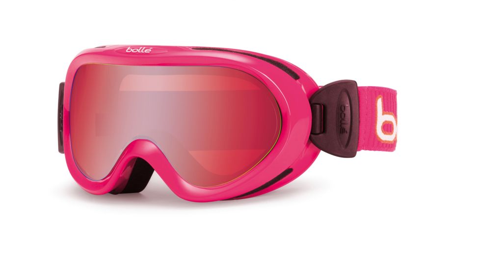Bolle Boost OTG Kids Ski Goggles - Pink Corduroy  Frame and Vermillon Gun Lens 21024