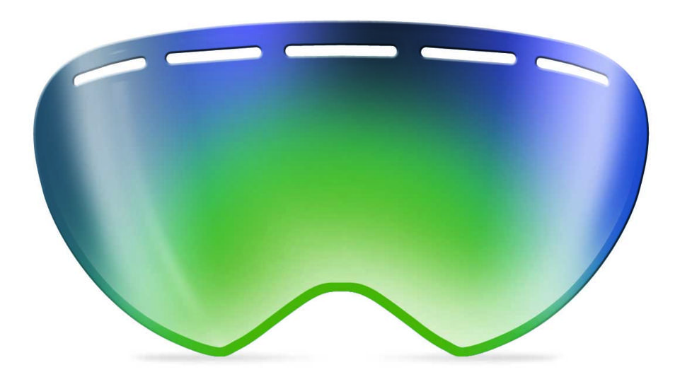 Bolle Emperor/Emperor OTG Replacement Lenses,Green Emerald Lens 50423