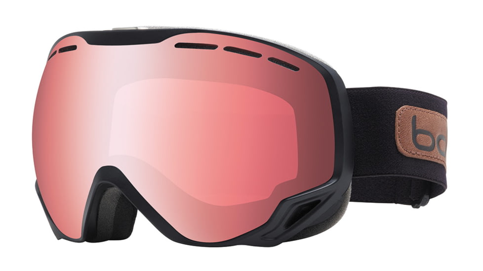 Bolle Emperor Ski/Snowboard Goggles - Matte Black  Frame and Vermillon Gun Lens 20937