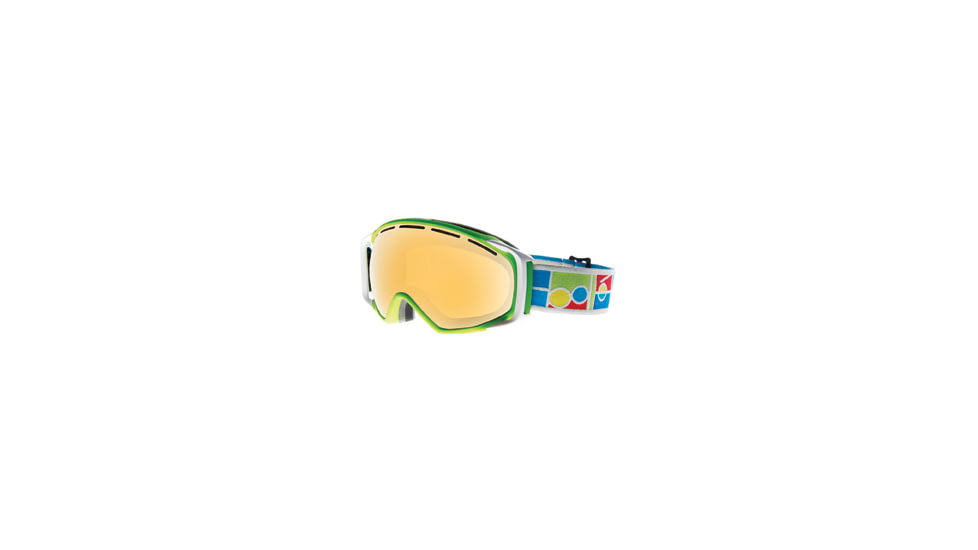 Bolle Gravity Green Frame Amber Gun Lens Goggle 20824