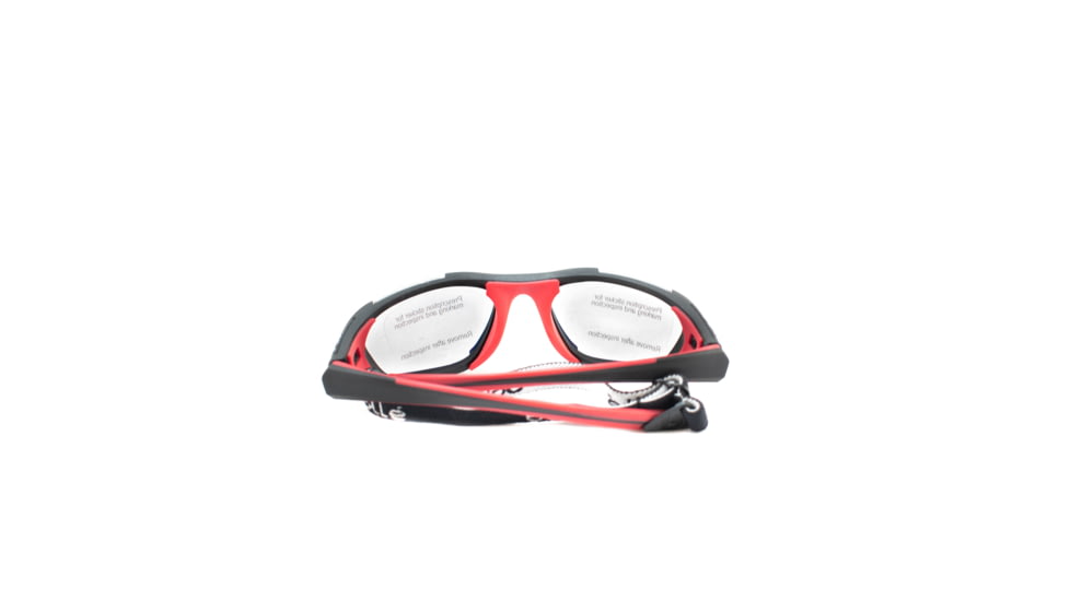 Bolle Kids Baller Sport Protective Eyewear - Black and Red Frame,Clear Anti Fog/Scratch Lens 12005