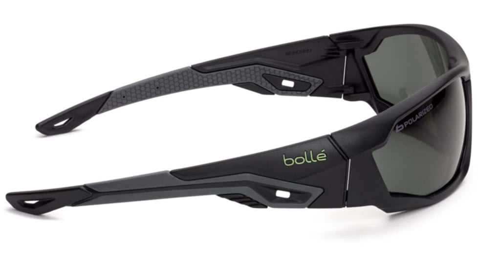 Bolle Mercuro Safety Glasses, Black Frame, Polarized Lens, MERPOL