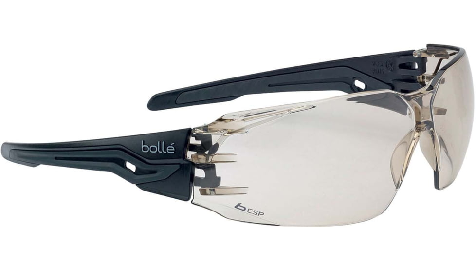 Bolle Silex+ Safety Glasses, Matte Black Frame, Copper BSSI Lens, PSSSILPC13B