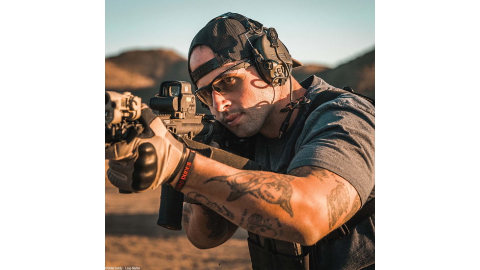 Bolle Silium+ Safety Glasses, Matte Black Frame, Copper BSSI Lens, PSSSILIC13B