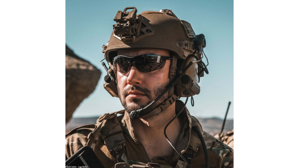 Bolle Silium+ Safety Glasses, Matte Black Frame, Smoke BSSI Lens, PSSSILI443B