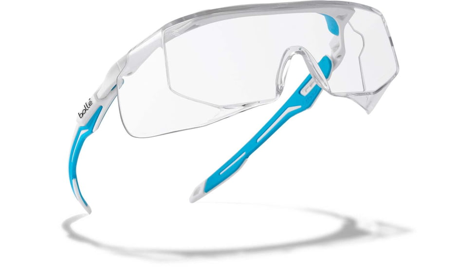Bolle Tryon OTG Safety Glasses, Blue White Frame, Clear Healthcare Lens, PSOTRYO014