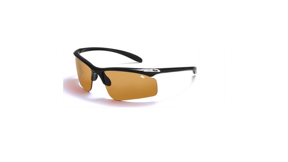 Bolle Warrant Interchangeable Lens Sunglasses, Frames and Lenses Bolle Warrant Sunglasses - Shiny Black Frame, EagleVision 2 Dark Lens 10900