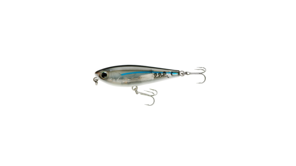 Bomber Badonk-A-Donk HP Rattling Topwater Lure, 3.5in, 1/2oz, Silver Mullet, BSWDTH3341