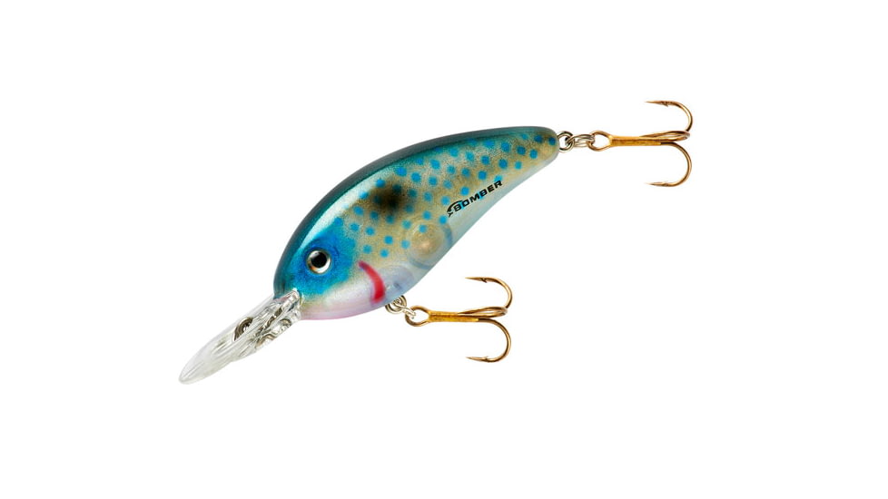 Bomber Fat Free Guppy Crankbait, 2 3/8in, 3/8oz, Blue Back Herring, BD5MBBH