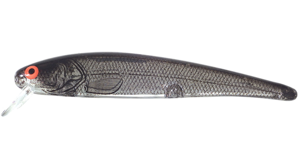 Bomber Jointed Long 15A Slender Minnow Lure, 4 1/2in, 5/8oz, Silver Flash/Black Back, B15JXSI