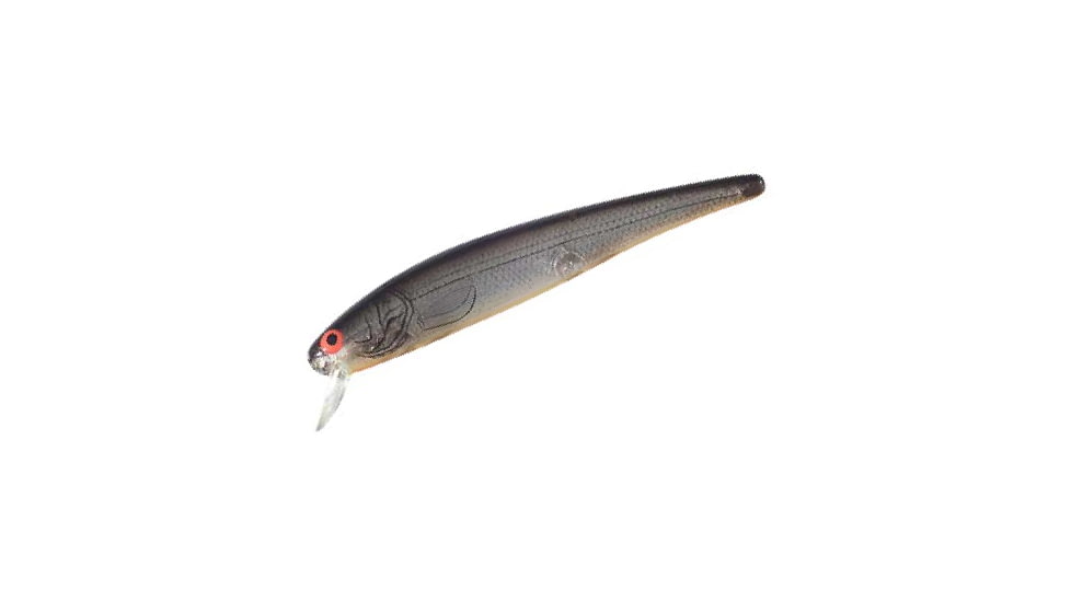 Bomber Long 15A Slender Minnow Jerkbait, 4-1/2in, 1/2oz, Silver Flash/Black Back/Orange, B15AXSIO