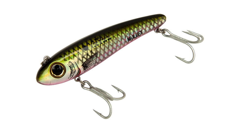 Bomber Saltwater SW Mullet Slow-Sinking Twitch/Walking Lure. 3.5in, 5/8oz, Menhaden, BSWM7335