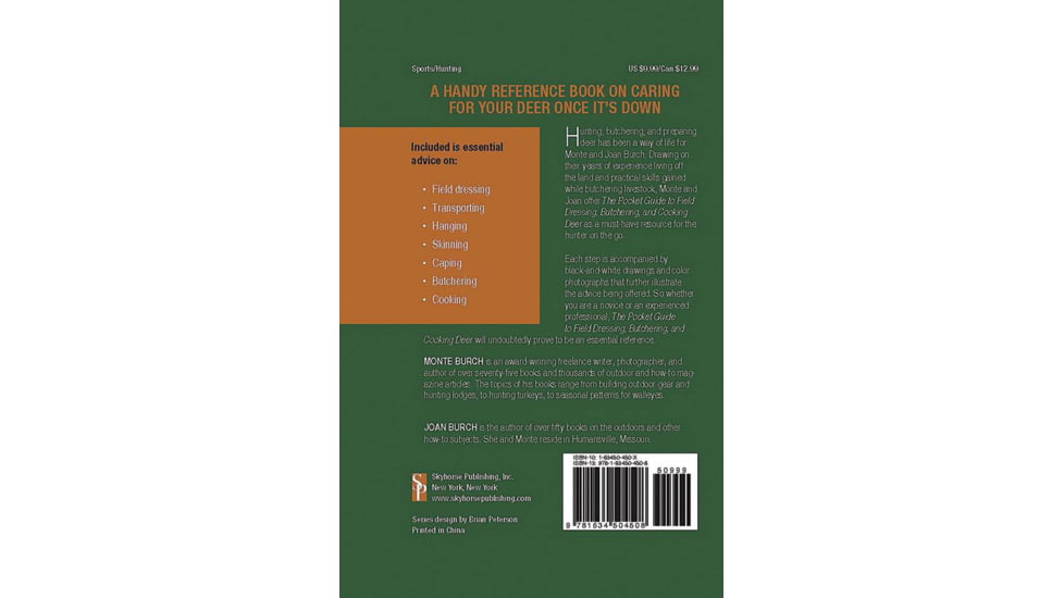 Books Pocket Guide to Field Dressing by Monte and Joan Burch, 978-1-63450-450-8
