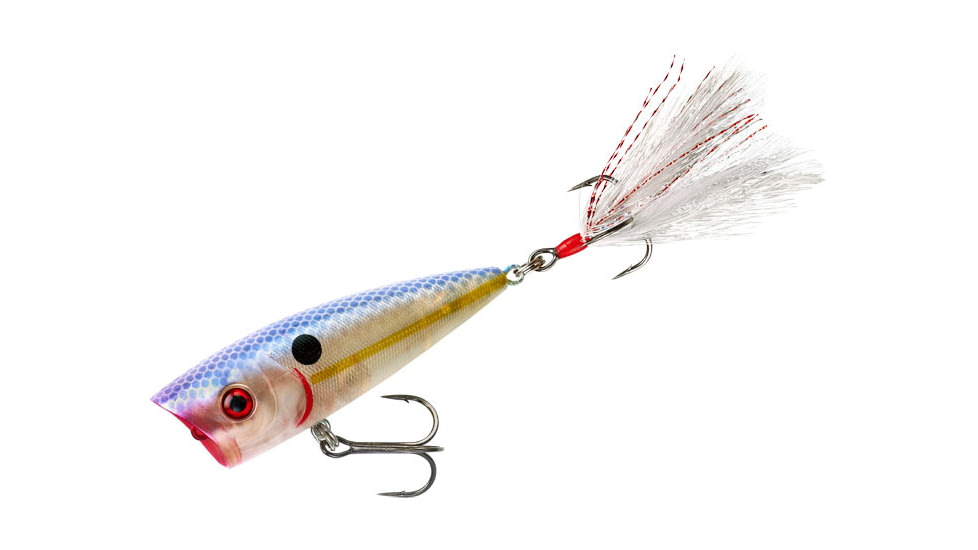 Booyah Boss Pop Topwater Popper, 3in, 3/8 oz, Pearl Melon, BYBP315