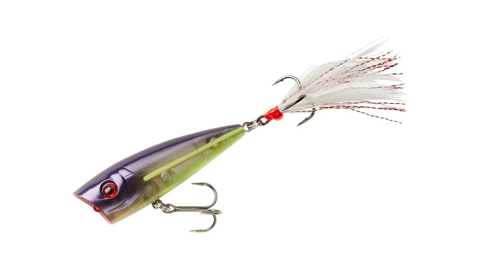 Booyah Boss Pop Topwater Popper, 3in, 3/8 oz, X Ray, BYBP320