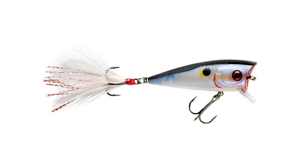 Booyah Prank Popper Diver, 5/16oz, 2.31in, 0-2 Feet, 6 Trebles, Moon Phase Shad, BYPRK222