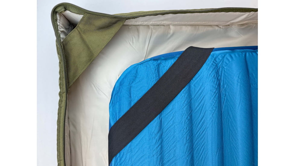 Born Outdoor Badger Bed 30 Baja Bundle, Multi Moss Green/Dijon, Large, BO-BB-30-QS-DJ-BD