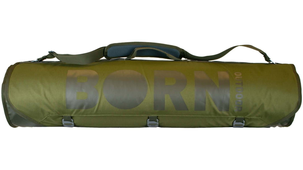 Born Outdoor Badger Bed 30 Baja Bundle, Multi Moss Green/Dijon, Large, BO-BB-30-QS-DJ-BD