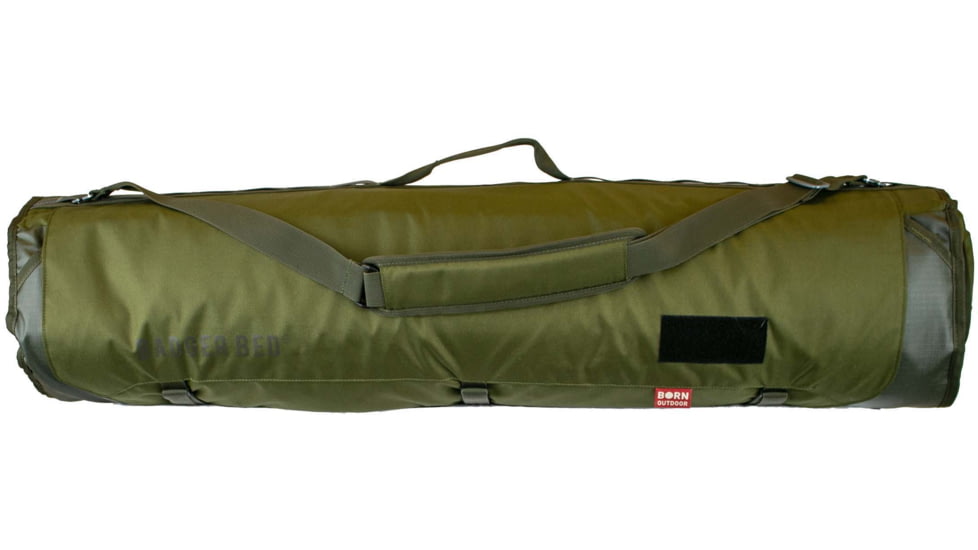 Born Outdoor Badger Bed 30 Baja Bundle, Multi Moss Green/Dijon, Large, BO-BB-30-QS-DJ-BD