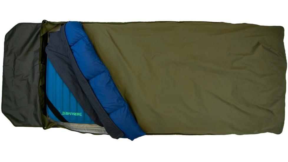 Born Outdoor Badger Bed 30 Sierra Bundle, Multi Moss Green/Blue, Large, BO-BB-30-QD-BL-BD