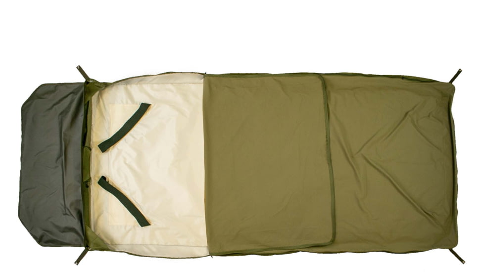 Born Outdoor Badger Bed 30 Baja Bundle, Multi Moss Green/Dijon, Large, BO-BB-30-QS-DJ-BD
