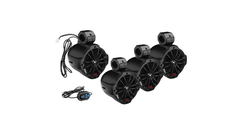 Boss Audio B62ABT 6.5" 2-Way Amplified Waketower Speakers w/Bluetooth Controller - Set of 4 72991