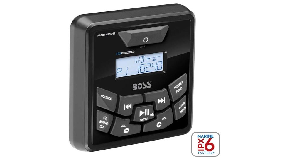 Boss Audio Bluetooth Marine Wired Remote Control, Black MGR420R