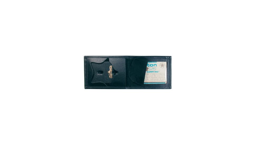 Boston Leather Badge Case Billfoldrecessed Fo - 200-S-4077