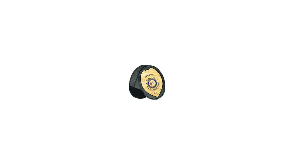 Boston Leather Badge Hold Oval/w Chain - 700CH-9012