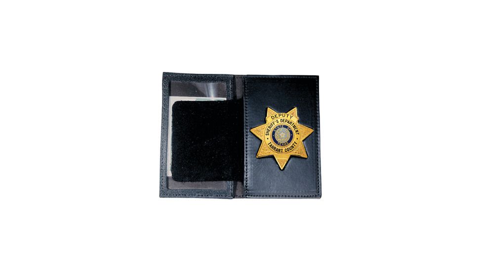 Boston Leather Book Style Badge Casewith Over - 110-S-000