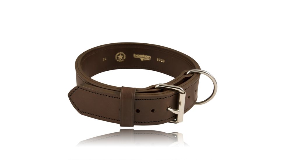 Boston Leather Canine Collar Agitation2 24 - 8320-1-24
